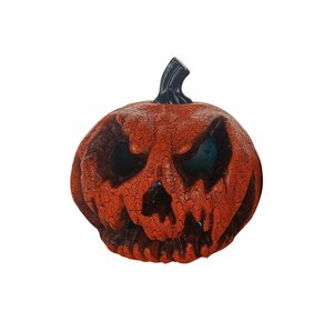 Halloween bewegende animatiepop Pompoen hoofd D 21 cm