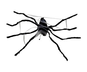 Halloween bewegende animatiepop Spin L 120 cm