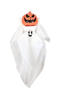 Halloween bewegende animatiepop Spookje kiekeboe H 90 cm