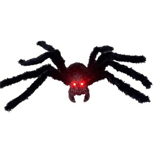 Halloween bewegende spin met animatie en geluid - L85 x B31cm