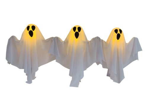 Halloween stekers Spookjes 3 stuks verlicht H 50 cm - afbeelding 1