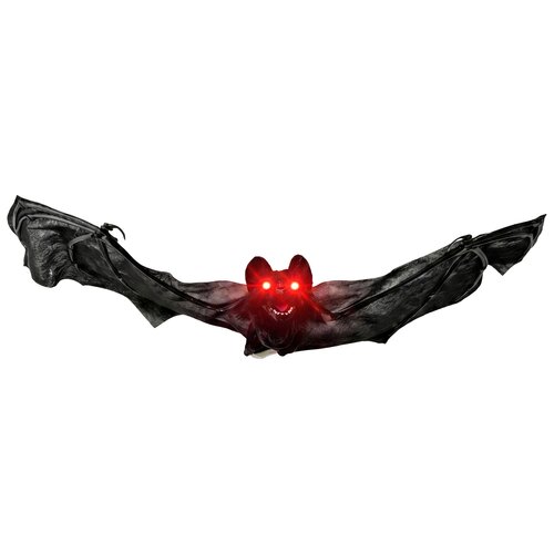 Halloween vleermuis met LED ogen - B77 x H30cm