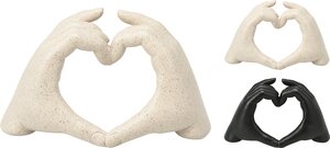 Handen als hart deco - H 14 cm - afbeelding 1