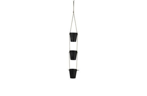 Hanger 3x pot Claire zwart D8 H9