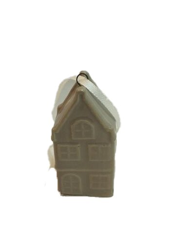 Hanger huisje 3,5 x 2,5 x 7 cm 3 assorti