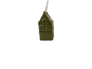 Hanger huisje 3,5 x 2,5 x 7 cm green