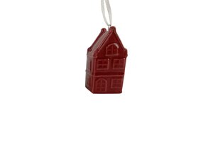 Hanger huisje 3,5 x 2,5 x 7 cm red
