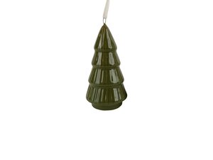 Hanger kerstboom D 4 x H 9 cm green