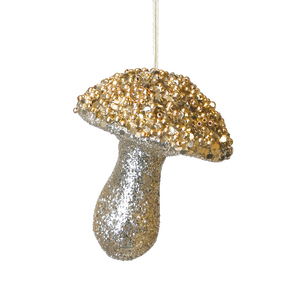 Hanger paddenstoel champagne - H 10 cm