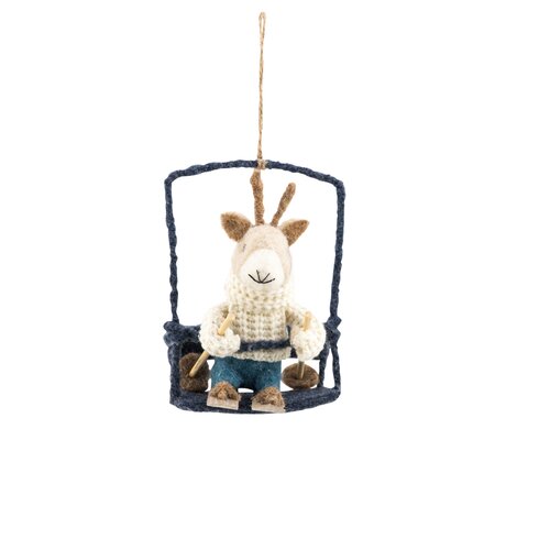 Hanger rendier skilift vilt L 11 x B 10 x H 14 cm