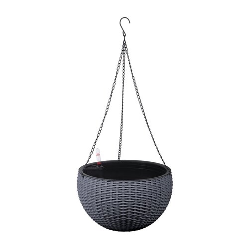 Hanging basket D 26 x H 16 cm Grijs