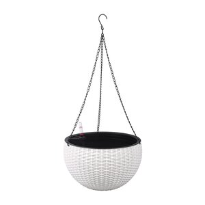 Hanging Basket D 26 x H 16 cm Wit