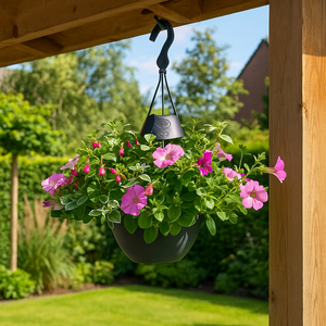 Hanging basket met diverse perkplanten - afbeelding 2