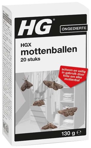 HGX mottenballen 130 gr