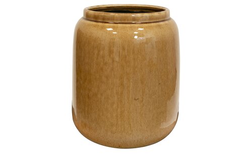 Hoge bloempot Nine D25 H29 Caramel