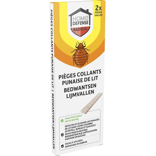 HOME DEFENSE® Bedwantsen Lijmvallen 2 stuks - afbeelding 2