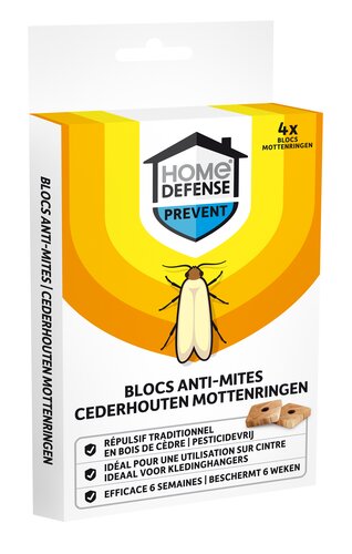HOME DEFENSE® Kledingmotten Ringen 4 stuks - afbeelding 2