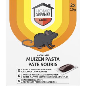 HOME DEFENSE® Muizenlokdoos Pasta 'Magik Paste' 2 stuks - afbeelding 1