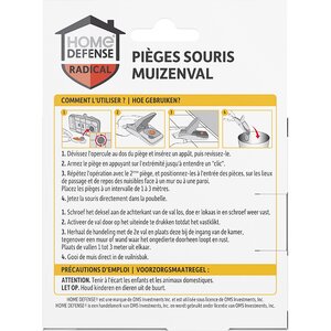 HOME DEFENSE® Muizenval Kunststof 2 stuks - afbeelding 3