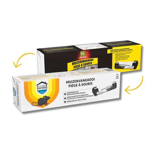 HOME DEFENSE® Muizenvangkooi Kunststof 1 stuk - afbeelding 4