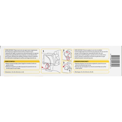 HOME DEFENSE® Muizenvangkooi Kunststof 1 stuk - afbeelding 3