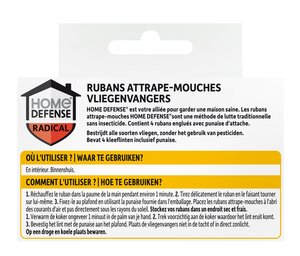 HOME DEFENSE® Vliegenvangers Kleeflinten 4 stuks - afbeelding 3