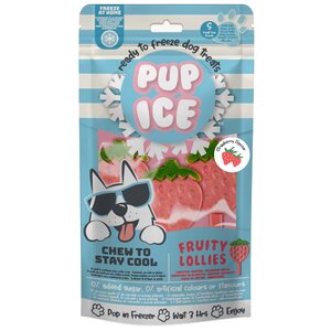 Hondenijsje Fruit Lollie Aardbei