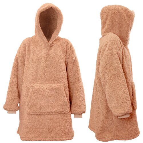 Hoodie Teddy 70x50x87cm old pink - afbeelding 2