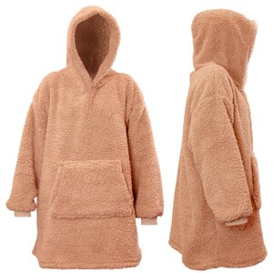 Hoodie Teddy 70x50x87cm old pink - afbeelding 2