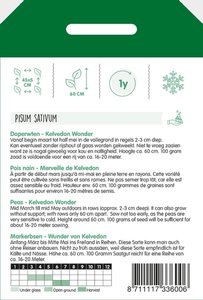 Horti Tops Doperwten Kelvedon Wonder, 100g - afbeelding 2