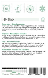 Horti Tops Doperwten Kelvedon Wonder, 250g - afbeelding 2