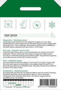 Horti Tops Doperwten Marktveroveraar, 100g - afbeelding 2