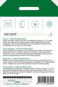 Horti Tops Peulen Grijze Roodbloeiende, 100g - afbeelding 2