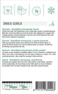Horti Tops Spinazie Breedblad Scherpzaad zomer, 100g - afbeelding 2