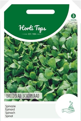 Horti Tops Spinazie Breedblad Scherpzaad zomer, 50g - afbeelding 1