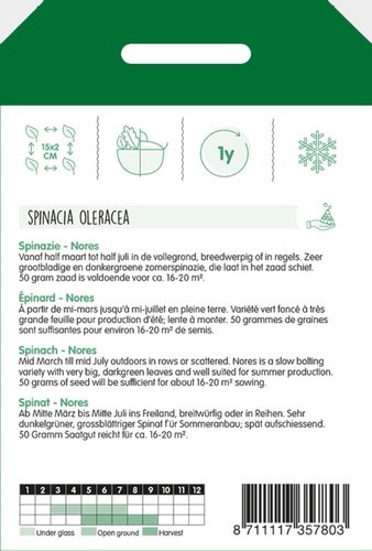 Horti Tops Spinazie Nores, type Viking, 50g - afbeelding 2
