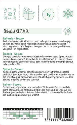 Horti Tops Spinazie Securo, rondzadig, 250g - afbeelding 2