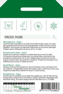 Horti Tops Stamslabonen Haricot Vert Argus, 50g - afbeelding 2