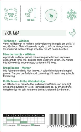 Horti Tops Tuinbonen Witkiem, 100g - afbeelding 2