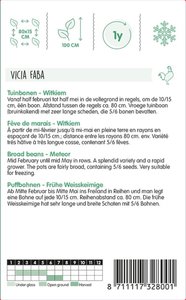 Horti Tops Tuinbonen Witkiem, 100g - afbeelding 2