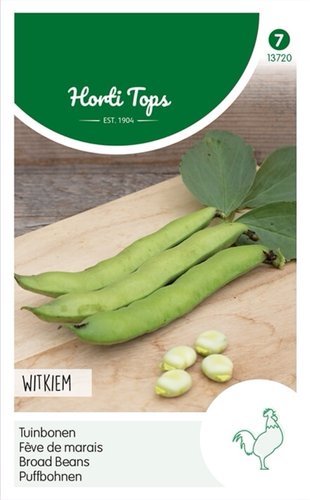 Horti Tops Tuinbonen Witkiem, 250g - afbeelding 1