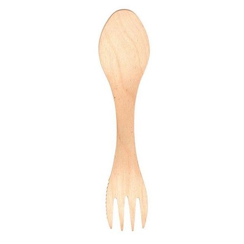 Houten 3 in 1 bestek set van 8