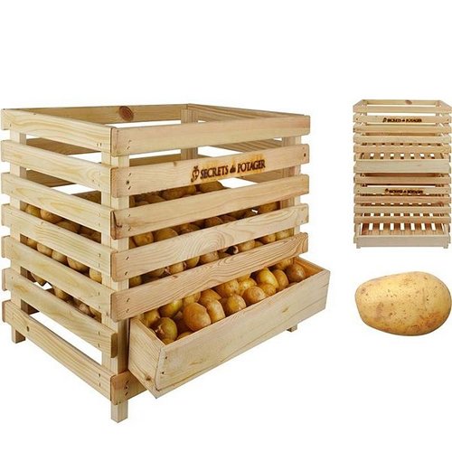 Houten aardappelkrat
