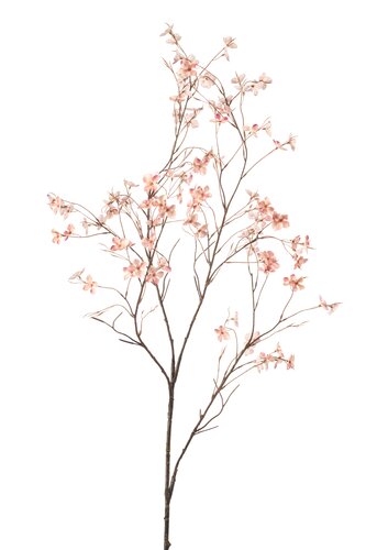 Hydrangea blossom spray x4 pink 117cm