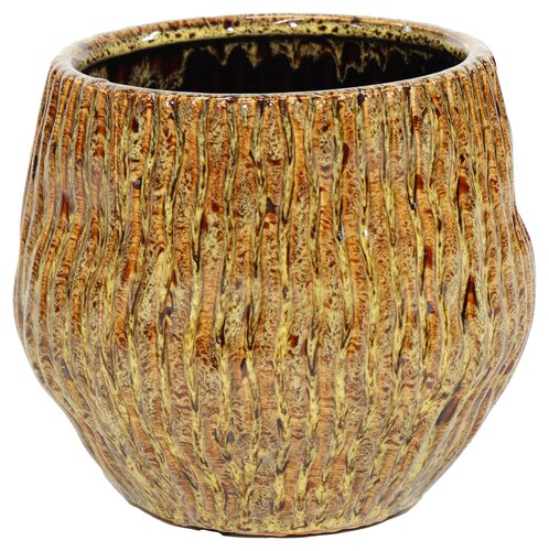 Ide Wave Egg Pot Lemon D18.5H16.5