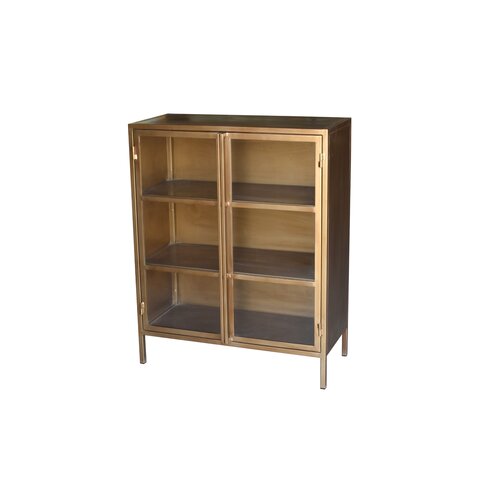 Ijzeren kast James H 100 x B 80 x D 36 cm bronze