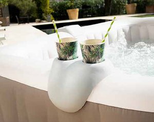 Infinite® Hoofdsteunset (2) + drinkbekerhouder ( PU ) - afbeelding 3