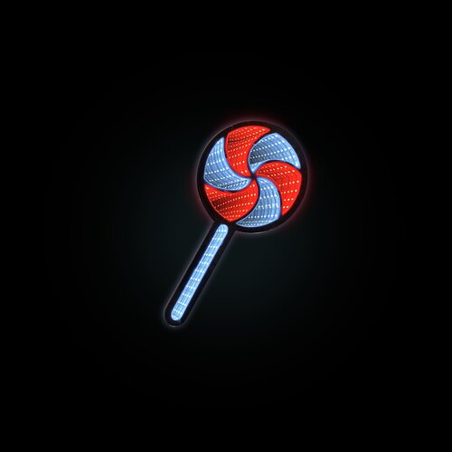 Infinity light lollipop - H 40 cm