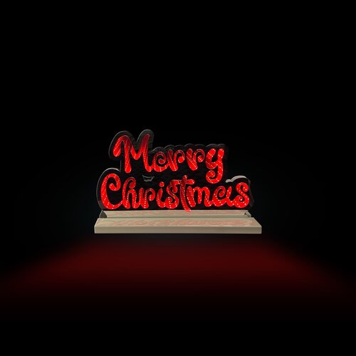 Infinity light 'merry christmas' 60 cm (outdoor) - afbeelding 1