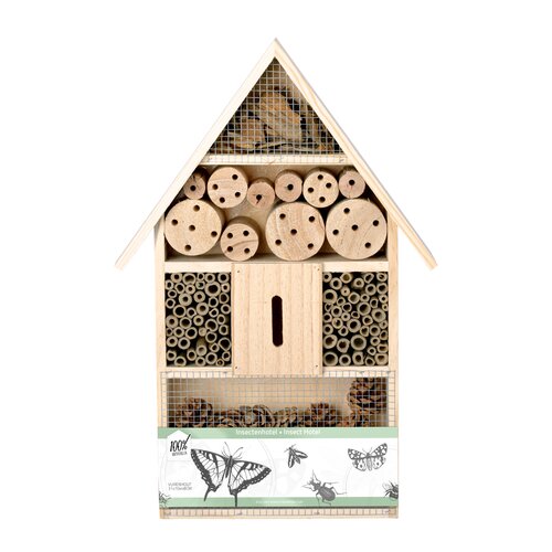 Insectenhotel hout 31 x 10 x 48 cm - afbeelding 1
